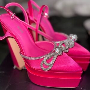 Elegant Pink Platform Heels